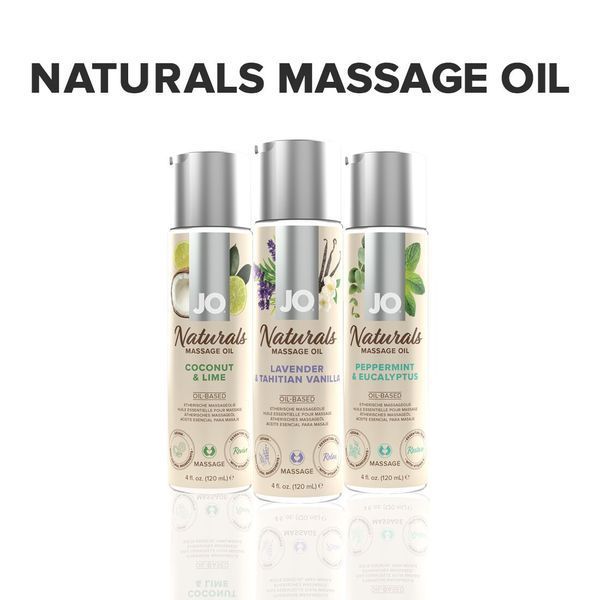 Массажное масло JO Naturals Massage Oil Lavender&Vanilla с натуральными эфирными маслами,120мл SO6165