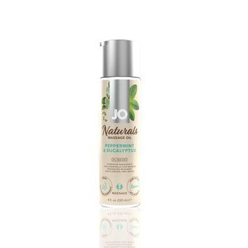 Масажна олія JO Naturals Massage Oil Peppermint & Eucalyptus з ефірними оліями (120 мл) SO6166