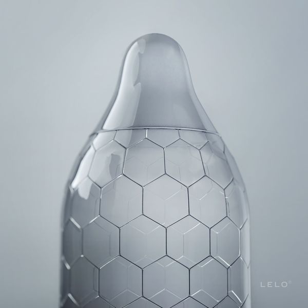 Презервативи LELO HEX Condoms Original 3 Pack, тонкі та суперміцні SO8130