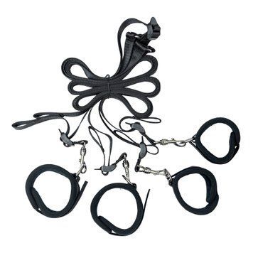 Розтяжка на ліжко Punishment - 5-Piece Bed Restraint Kit - Black SX2229