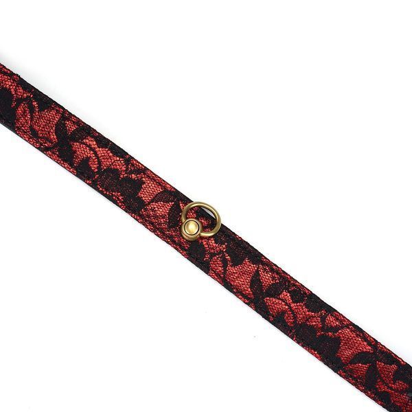 Чокер з кільцем для повідця Liebe Seele Victorian Garden Choker SO9471
