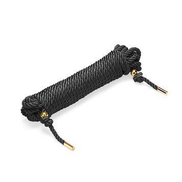 Веревка для шибари Liebe Seele Shibari 10M Rope Black, комбинированный состав SO9522