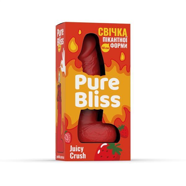 Ароматное свеча пикантной формы Pure Bliss Red Juicy Crush (Ягодный взрыв) 15 см SX3034