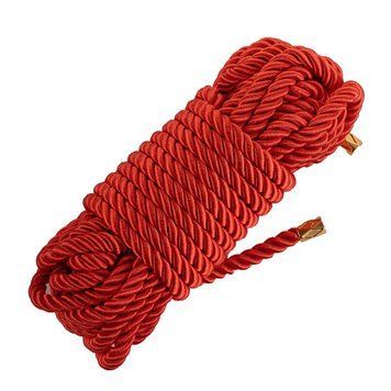 Веревка для шибари LOCKINK SEVANDA Shibari Pratice Rope, красная, 8 м, нейлон+хлопок SX0879