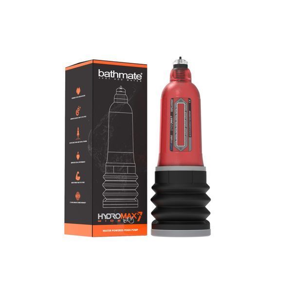 Гідропомпа Bathmate Hydromax 7 WideBoy Red, для члена довжиною від 12,5 до 18 см, діаметр до 5,5 см SO1960