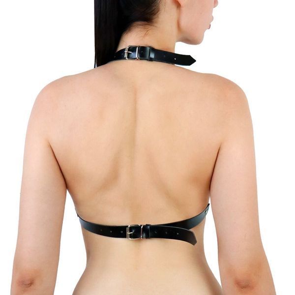 Портупея женская с шипами Art of Sex - Demia Leather harness, Черная XS-M SO8305