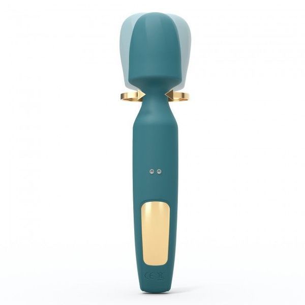 Вібромасажер з двома насадками Love To Love R-EVOLUTION TEAL ME, гнучка головка SO3823