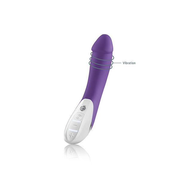 Мощный вибратор Mystim Terrific Truman Purple с двумя моторами и выраженной головкой SO3470