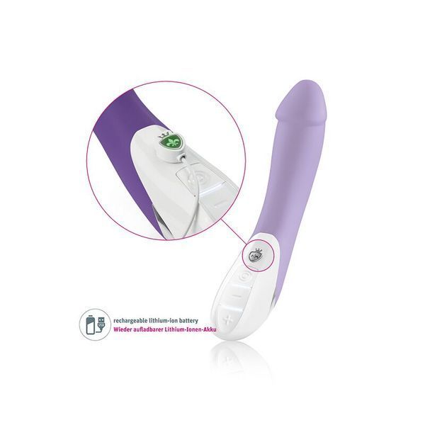 Мощный вибратор Mystim Terrific Truman Purple с двумя моторами и выраженной головкой SO3470