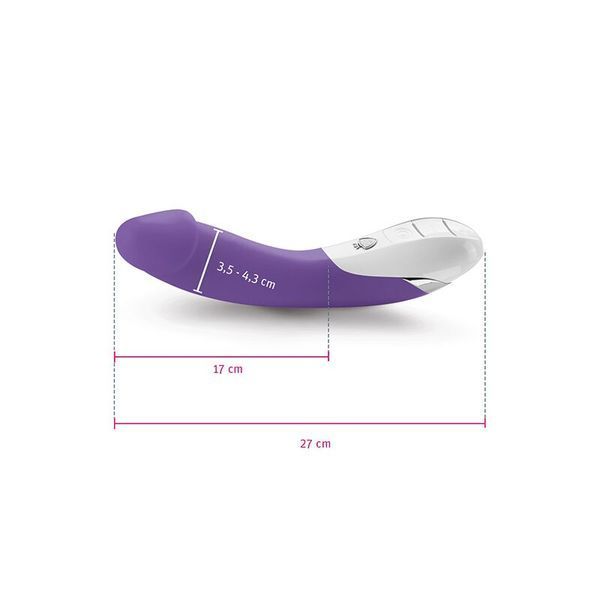 Мощный вибратор Mystim Terrific Truman Purple с двумя моторами и выраженной головкой SO3470