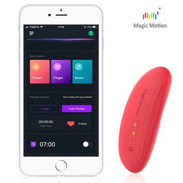Смарт-вибратор в трусики Magic Motion Nyx Red SO4949