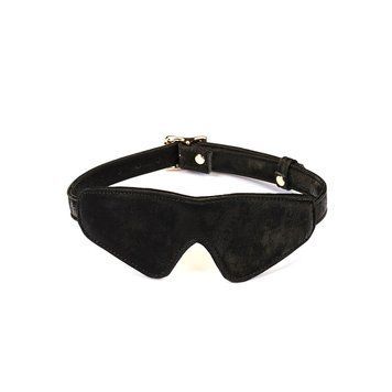 Маска на очі Liebe Seele Boudoir Amor Blindfold Black, щільне прилягання, оксамитовий фініш SX1666