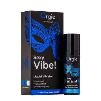 Рідкий вібратор Orgie Sexy Vibe! Liquid Vibrator, 15 мл, з ефектом мурашок SX1549