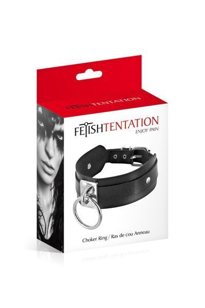 Ошейник c кольцом Fetish Tentation Choker Ring SO4674
