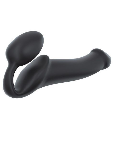 Безремінний страпон Strap-On-Me Black L, повністю регульований, діаметр 3,7 см SO2712