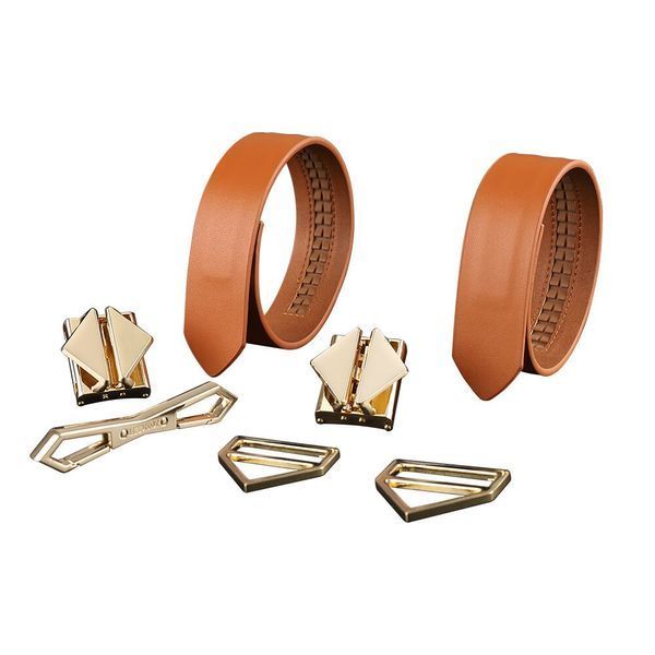 Наручники LOCKINK Wristcuffs/Anklecuffs Brown Set SX0836