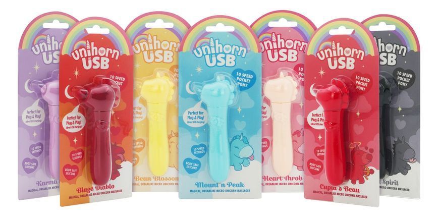 Вибратор-единорожка Unihorn USB Bullet &ndash; Blaze Diablo вибропуля, USB-зарядка, 10 режимов SX2859