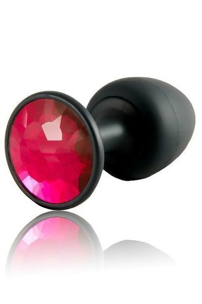 Анальная пробка Dorcel Geisha Plug Ruby M с шариком внутри, создает вибрации, макс. диаметр 3,2см MD1236