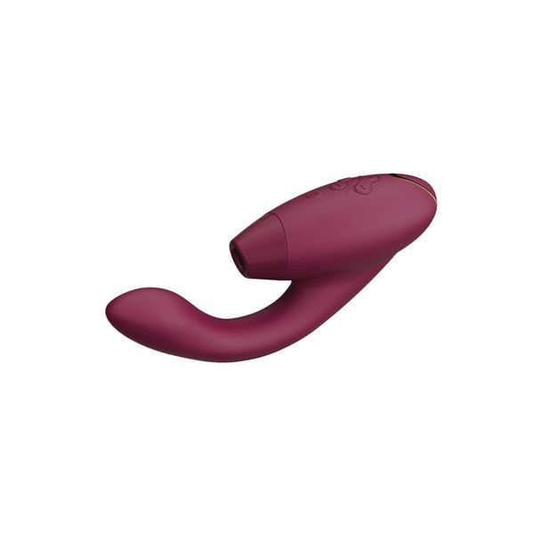 Двойной вакуумный клиторальный стимулятор с вибрацией Womanizer Duo 2 - Bordeaux, независимые моторы SO8755