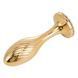 Металева анальна пробка LOCKINK SEVANDA Pearl Pear-shape Anal Plug, зі штучною перлиною SX0887 фото 4