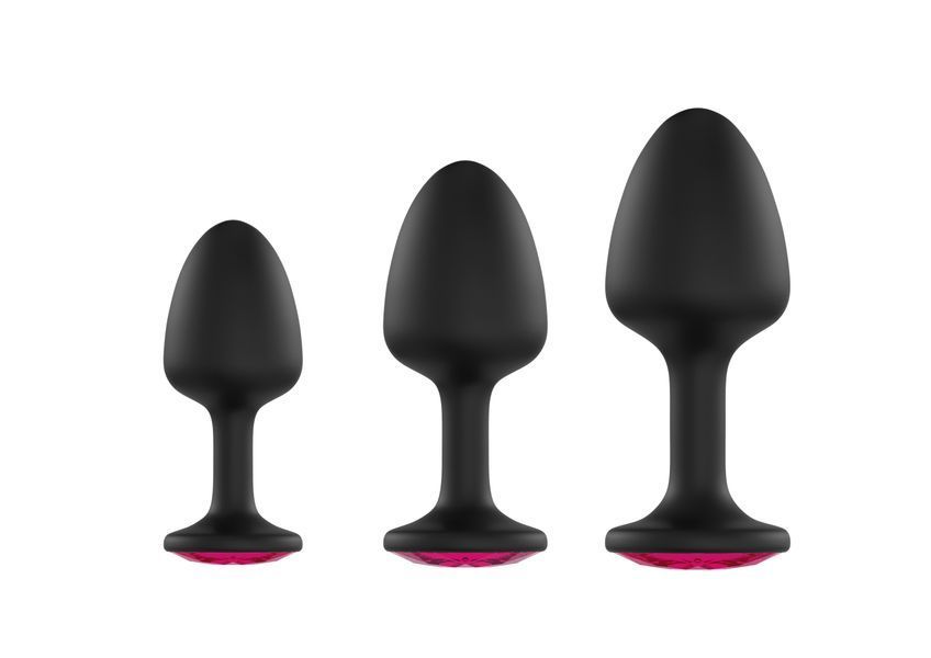 Анальная пробка Dorcel Geisha Plug Ruby M с шариком внутри, создает вибрации, макс. диаметр 3,2см MD1236