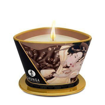 Масажна свічка Shunga Massage Candle &ndash; Intoxicating Chocolate (170 мл) з афродизіаками SO2514