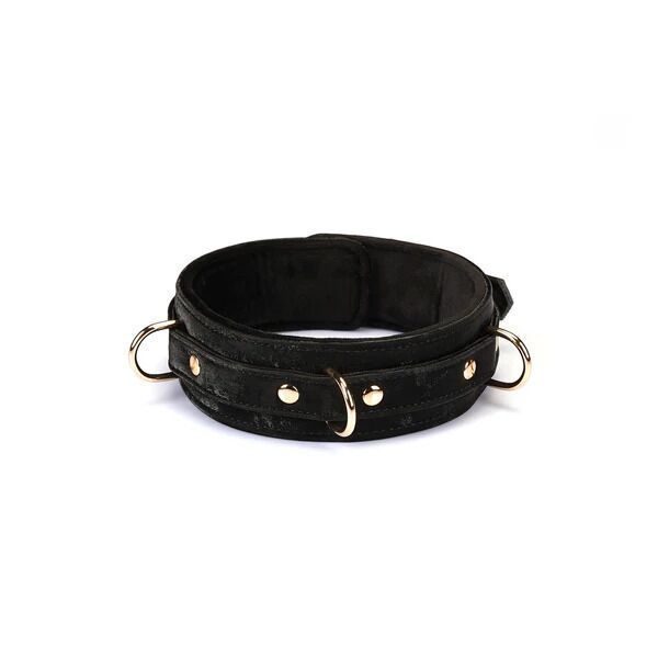 Ошейник с поводком Liebe Seele Boudoir Amor Collar with Leash Black SX1668